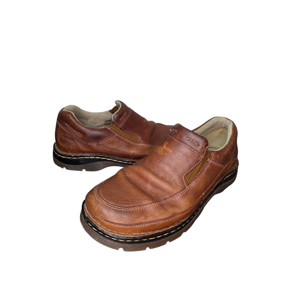 Dr Martens Orson 11198 Mens 10 Brown Leather Slip On Loafers AirWair